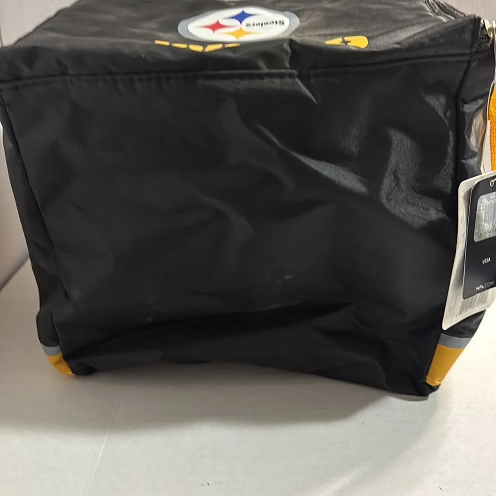 NFL Pittsburgh Steelers Black and Yellow Men's Insulated Bag New With Tags